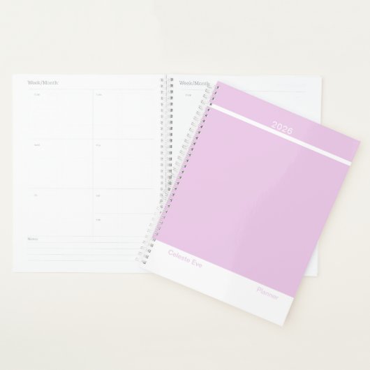 Light Amethyst Purple Modern Layout Large (Devant avec enveloppe)