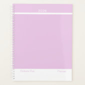 Light Amethyst Purple Modern Layout Large Planner (Voorkant)