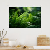 Light and Ferns Poster (Keuken)