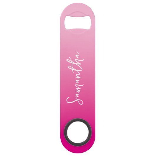 Light and Hot Pink Ombre Script Name (Devant)