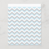 Light Aqua Turquoise Chevron Chic ZigZag Pattern Flyer (Voorkant)