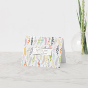 Light as a Feather by Origami Prints Thank You Bedankkaart