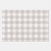 Light Ash Grey Simple Plaid Inpakpapier Vel (Voorkant 2)
