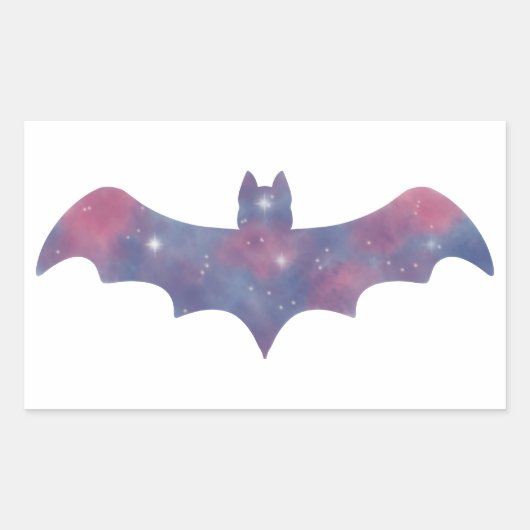 Light Bat Starscape-Sticker Rechthoekige Sticker (Voorkant)