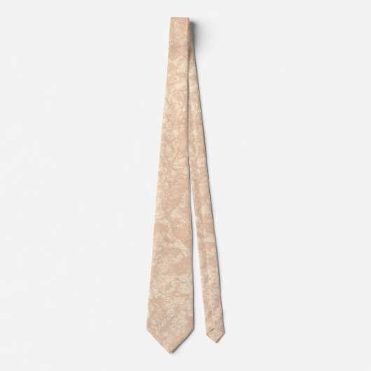 Light Beige Cream Marble Terrazzo Texture Stropdas (Voorkant)