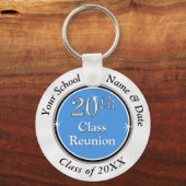 Light Blue and White, 20th Class Reunion Favors, Sleutelhanger (Voorkant)