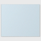 Light Blue and White Large Chevron Pattern V Cadeaupapier (Vlak)