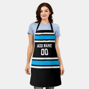 Light Blue Black Sports Jersey Custom Name Number Schort