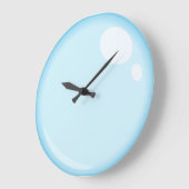 Light Blue Bubble Bathroom Wall Clock Grote Klok (Hoek)