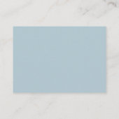 Light Blue Budget Modern Script Wedding RSVP Kaart (Achterkant)