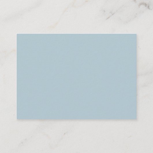 Light Blue Budget Modern Script Wedding RSVP Kaart (Achterkant)