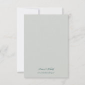 Light Blue Butterfly Watercolour  RSVP Kaartje (Achterkant)