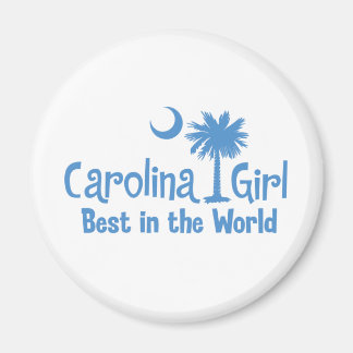 Light Blue Carolina Girl Best in the World Magneet