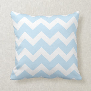 Light Blue Chevron Sierkussen