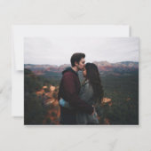 Light Blue Chinoiserie Photo Wedding Save the Date (Achterkant)