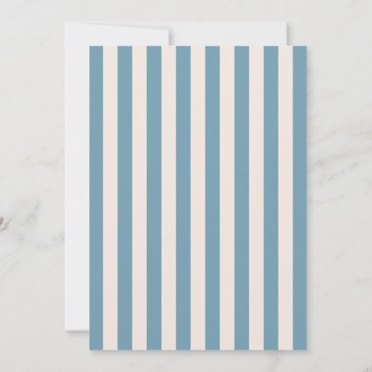 Light Blue Classic Elegant Wedding Invitation (Dos)