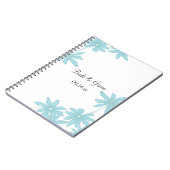 Light Blue Daisies Wedding Notitieboek (Linkerzijde)