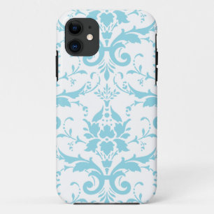 Light Blue Damask iPhone 5 Hoesje Hoesje