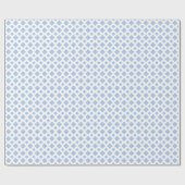 Light Blue Diamonds op White Cadeaupapier (Vlak)