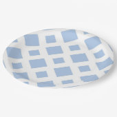 Light Blue Diamonds op White Papieren Bordje (Gekanteld)