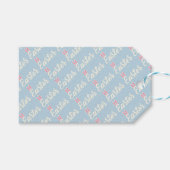 Light Blue “Easter” Script Cadeaulabel (Voorkant (Horizontaal))