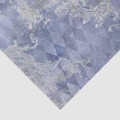 Light Blue en Silver Filigree ontkoppeling Tissuepapier (Detail)