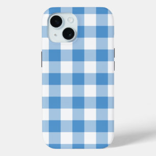 Light Blue en White Gingham Pattern