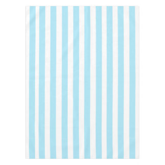 Light Blue en White Stripes Pattern Tafelkleed