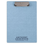 Light Blue Fabric Texture Klembord (Voorkant)