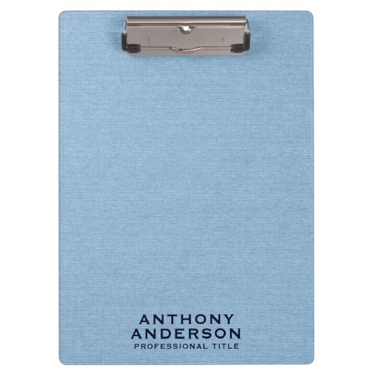 Light Blue Fabric Texture Klembord (Voorkant)