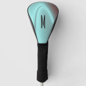 Light Blue Flash-Initiaal Golfheadcover (Voorkant)