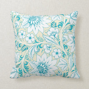 Light Blue Floral Kussen