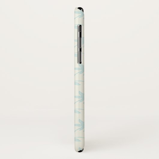  Light Blue Floral Pattern Case-Mate iPhone Case (Achterkant/links)
