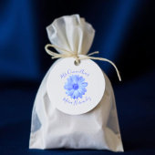 Light Blue Floral Quinceañera Bedankjes Labels