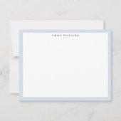 Light Blue Frame Note Card Kaart (Voorkant)