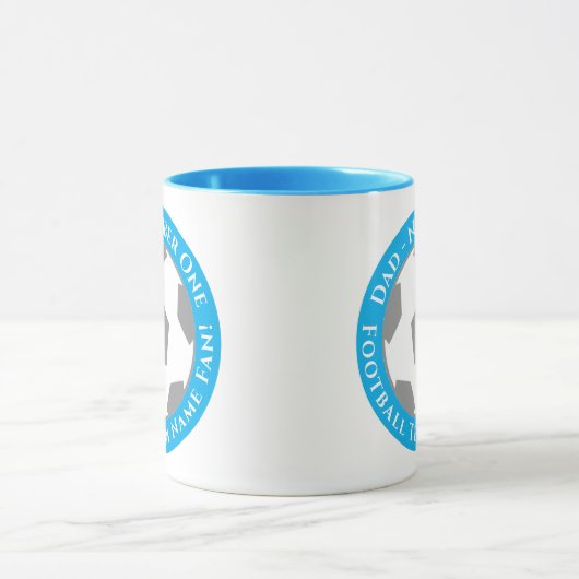 Light Blue – Fresh and Fun Football Dad Mug Mok (Midden)