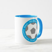 Light Blue – Fresh and Fun Football Dad Mug Mok (Voorkant rechts)