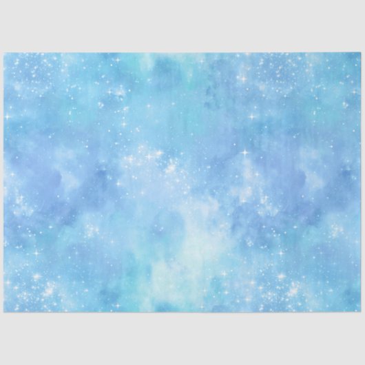 Light Blue Galaxy Series Design 7 Tissuepapier (Voorkant)