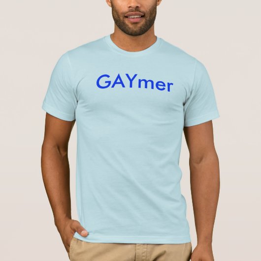 Light Blue GAYmer T-Shirt (Voorkant)
