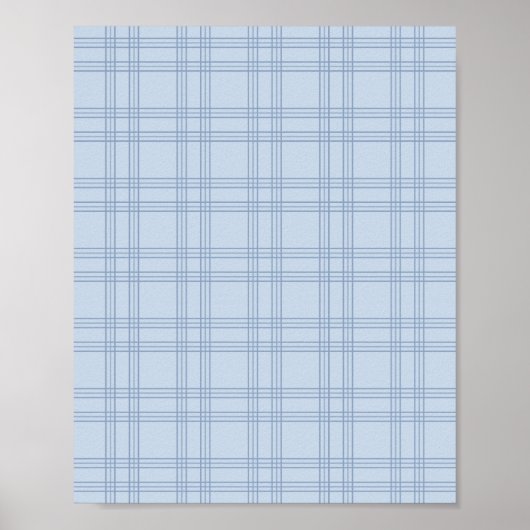 Light Blue Gingham Poster (Voorkant)