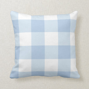 Light Blue Gingham Sierkussen