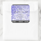 Light Blue Glitter Product Labels Diamonds Logo (Tas)