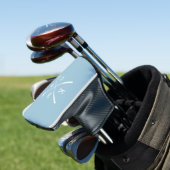 Light Blue Golf Clubs Monogram Golfheadcover (Insitu)
