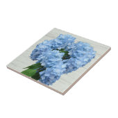 Light Blue Hydrangea Flowers Tegeltje (Zijkant)