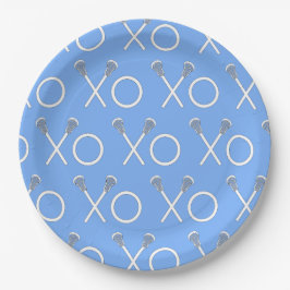 Light Blue Lacrosse Sports Party Paper Bord