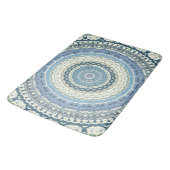 Light Blue Lavender Mandala Badmat (Gekanteld)