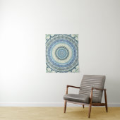 Light Blue Lavender Mandala Wandkleed (In situ)