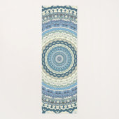 Light Blue Lavender Mandala Yogamat (Achterkant)