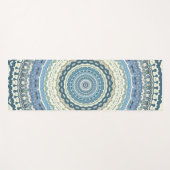 Light Blue Lavender Mandala Yogamat (Voorkant (horizontaal))