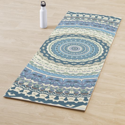 Light Blue Lavender Mandala Yogamat (In situ)